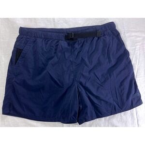 The North Face Mens XL Blue Nylon Hiking Outdoor Shorts Belted Regular